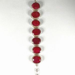 Opaque Ruby Bracelet